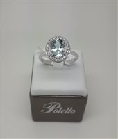 Anneau Polello Femme in Or blanc Acquamarina G3252BAC POLELLO - G3252BAC POLELLO